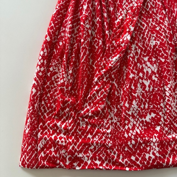 Diane Von Furstenberg-Wrap Dress-Serpent-Simple Tango Red-White-Classic-Size 8 - Picture 12 of 15